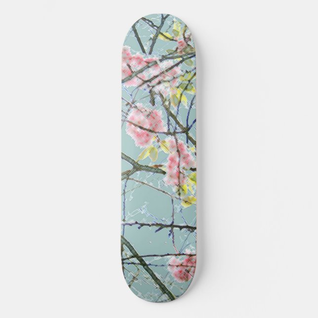 Utskrift av färglöst Abstrakt Mini Skateboard Bräda 18,7 Cm (Framsida)