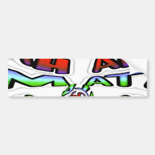 Utskrift av färgstark Hakuna Matata Graffiti Art Bildekal