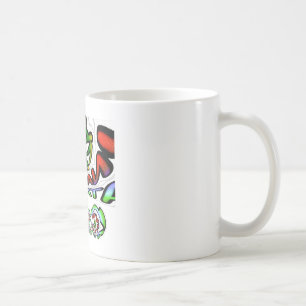 Utskrift av färgstark Hakuna Matata Graffiti Art Kaffemugg