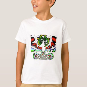 Utskrift av färgstark Hakuna Matata Graffiti Art Tee Shirt