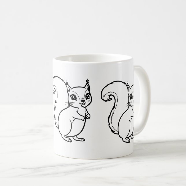 Utskrift av Forest Friends Art Kaffemugg (Framsida höger)