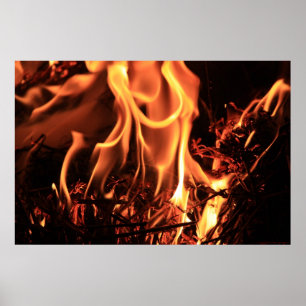 Utskrift av förseglad flamma poster