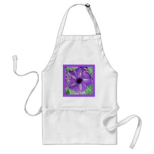 Utskrift av glansblock på morgonen - mjukt violett förkläde