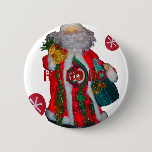 Utskrift av god jul Colorful Jultomten Art Knapp