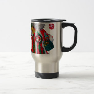 Utskrift av god jul Colorful Jultomten Art Resemugg