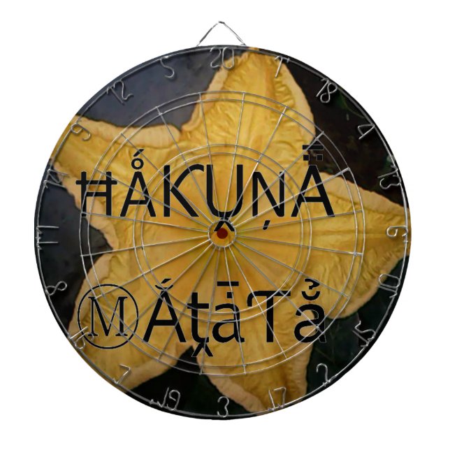 Utskrift av Golden Star Hakuna Matata Art Piltavla (Framsidan)