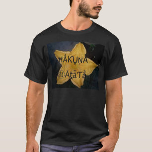 Utskrift av Golden Star Hakuna Matata Art T-shirt