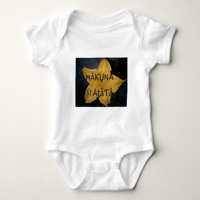 Utskrift av Golden Star Hakuna Matata Art Tee (Framsida)