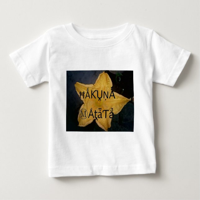 Utskrift av Golden Star Hakuna Matata Art Tee (Framsida)