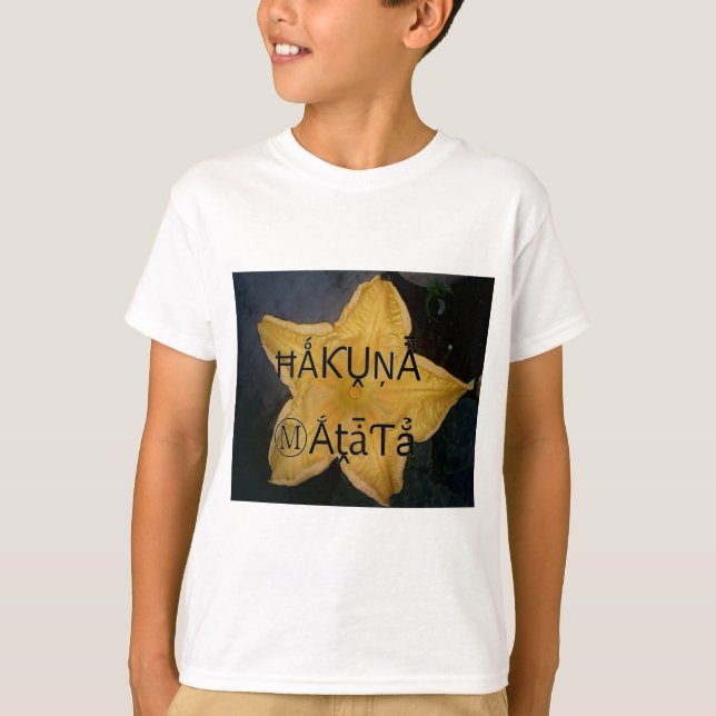 Utskrift av Golden Star Hakuna Matata Art Tröja (Framsida)