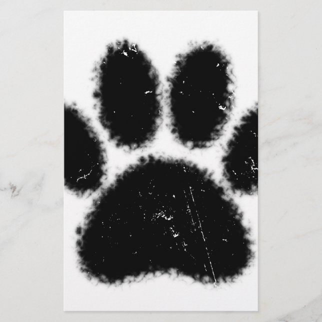 Utskrift av grova och nedtryckta Hund (Framsida)