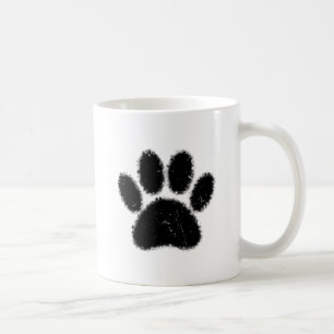 Utskrift av grova och nedtryckta Hund Kaffemugg