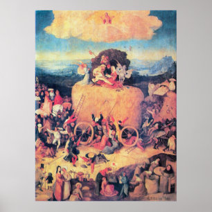 Utskrift av Haywain-triptych Poster