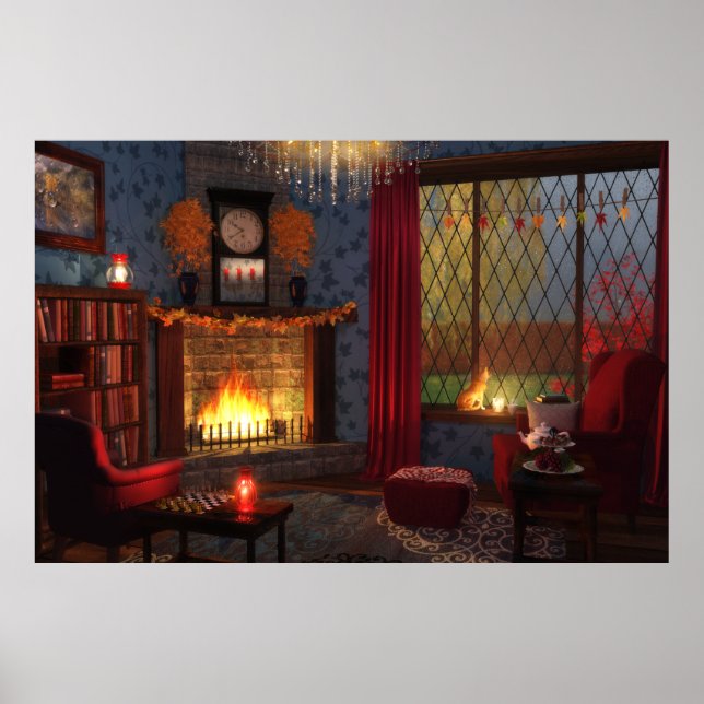 Utskrift av höstövergångar poster (Framsidan)