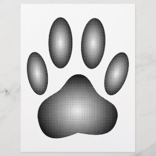 Utskrift av hund i svartvitt