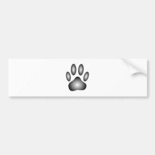 Utskrift av hund i svartvitt bildekal
