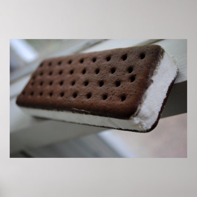 Utskrift av Ice Cream Sandwich Poster (Framsidan)