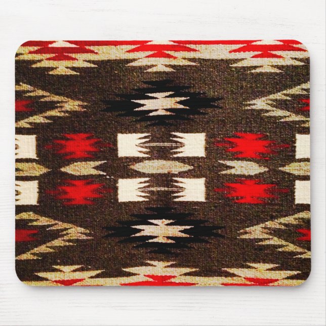 Utskrift av inhemsk amerikansk stamdesign musmatta (Framsidan)