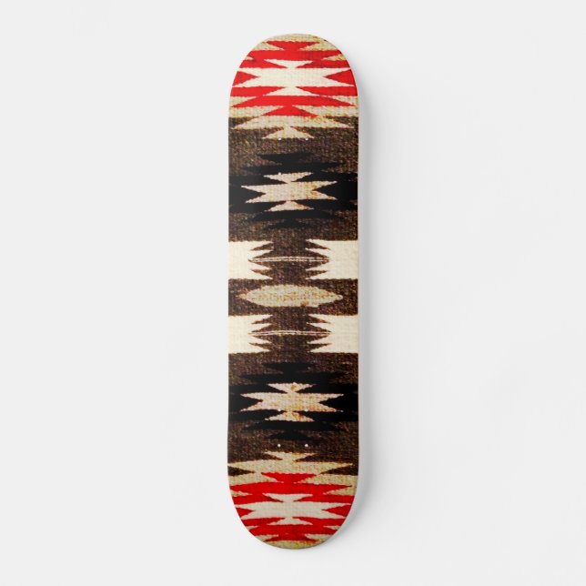 Utskrift av inhemsk amerikansk stamdesign skateboard bräda 20 cm (Framsida)