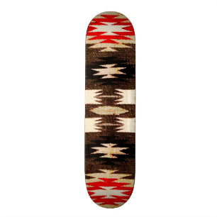 Utskrift av inhemsk amerikansk stamdesign skateboard bräda 20 cm