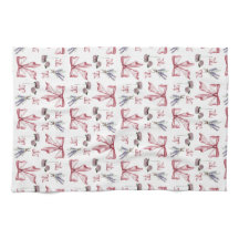 Utskrift av kokvettruta och Blommigt - Mjuk Rosa