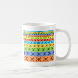 Utskrift av koreanska Flagga med flera Färgader Kaffemugg