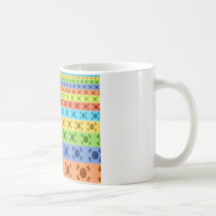 Utskrift av koreanska Flagga med flera Färgader Kaffemugg