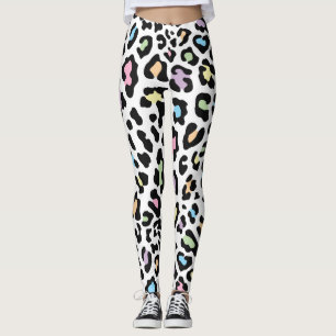 Utskrift av leopard för flera Färger Leggings