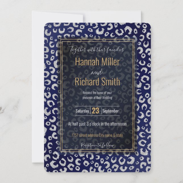 Utskrift av leopard för leopard Glitter i klass Bl (Framsida)