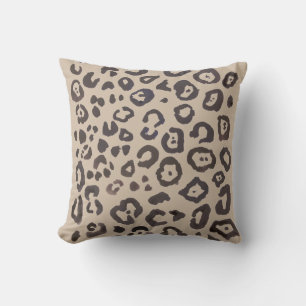Utskrift av leopard på djur i Mönster Dekorativ ku Kudde