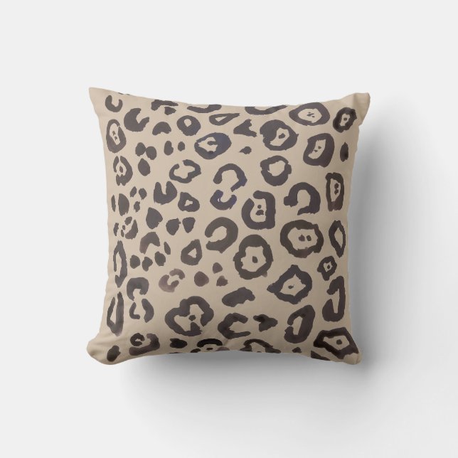Utskrift av leopard på djur i Mönster Dekorativ ku Kudde (Framsida)