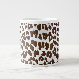 Utskrift av leopardchoklad jumbo mugg
