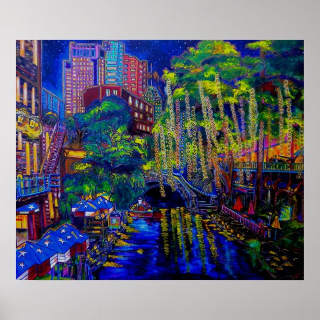 Utskrift av lone Star Evening Poster (Framsidan)