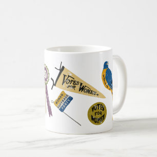 Utskrift av lösenordsflyttar för kvinnor kaffemugg