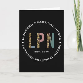 Utskrift av LPN-licensierad praktisk sjukleopard Kort