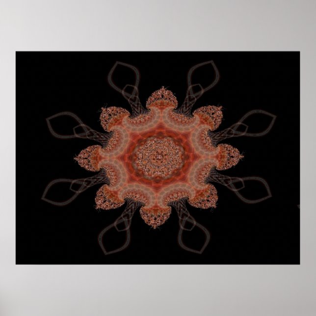 Utskrift av marockansk stjärna poster (Framsidan)