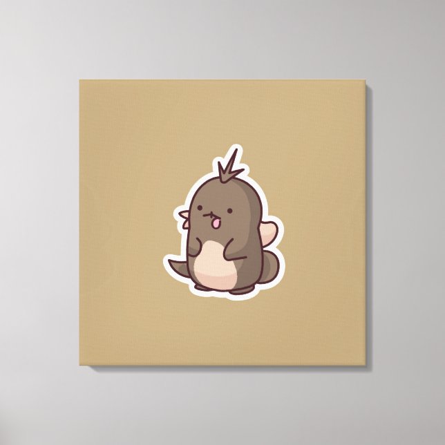 Utskrift av matade djur canvastryck (Framsida)