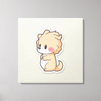 Utskrift av matade djur canvastryck