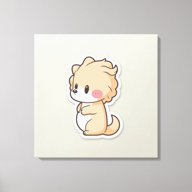 Utskrift av matade djur canvastryck (Framsida)