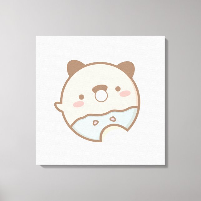 Utskrift av matade djur canvastryck (Framsida)