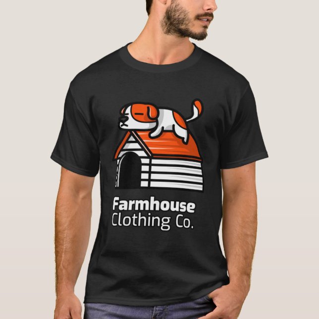 Utskrift av matavfall och djur t shirt (Framsida)