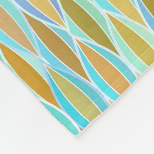 Utskrift av menyfliksområdet i mitten av århundrad fleecefilt (Hörn)