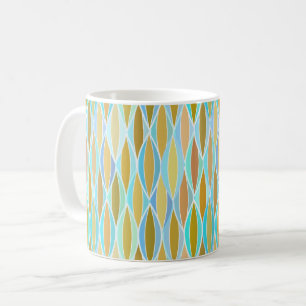 Utskrift av menyfliksområdet i mitten av århundrad kaffemugg