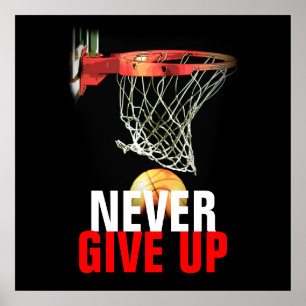 Utskrift av misslyckad basketboll i Ge Poster