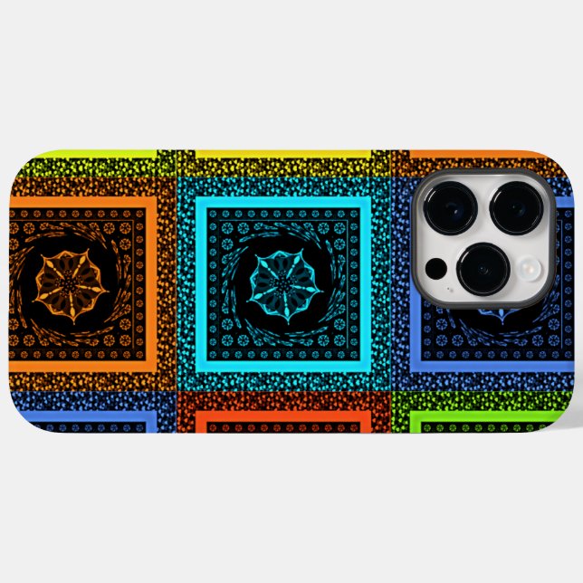 Utskrift av Mönster i afrikanska schackrat konst (Baksida (horisontell))