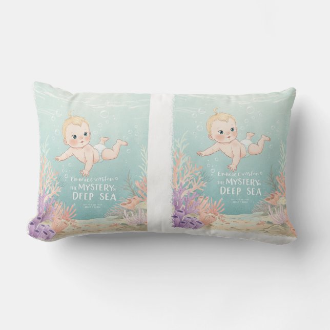 Utskrift av Mystic Djup Baby Art Lumbarkudde (Framsida)