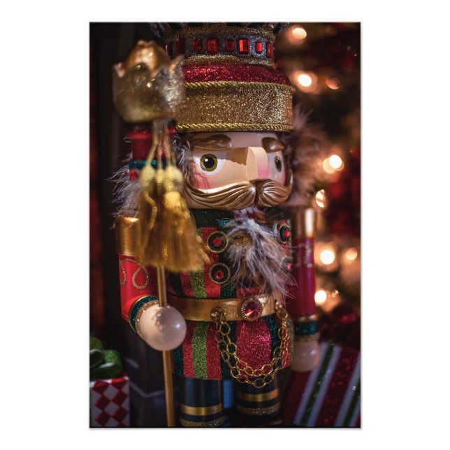 Utskrift av Nutcracker Figur-julväggen Fototryck (Framsidan)