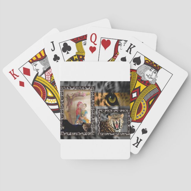 Utskrift av nyare konst och konst spelkort (Baksidan)