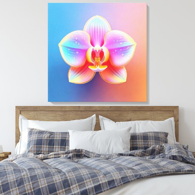 Utskrift av Orchid Canvas Art (Insitu (sovrum))