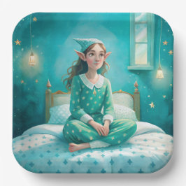 Utskrift av pappert tallrikar med elf